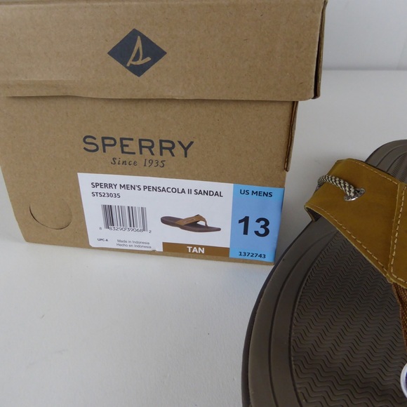 sperry flip flops men's